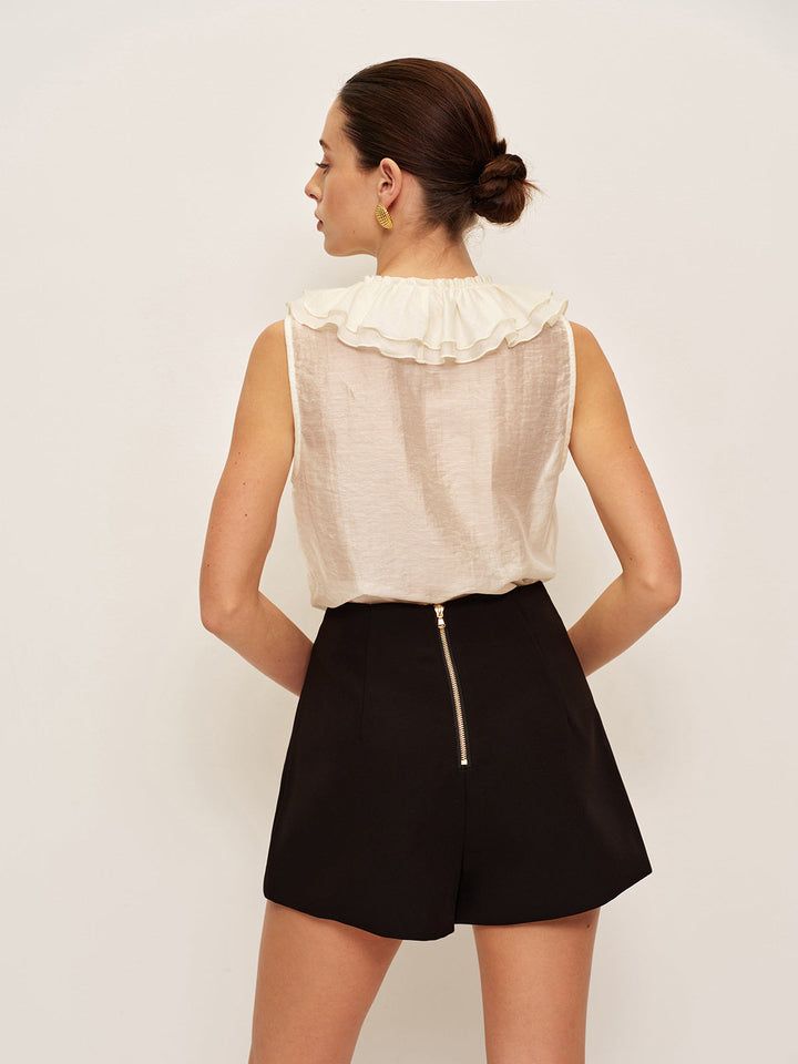 High-Waist Double-Breasted Button Shorts  Liora Lane Boutique Shorts