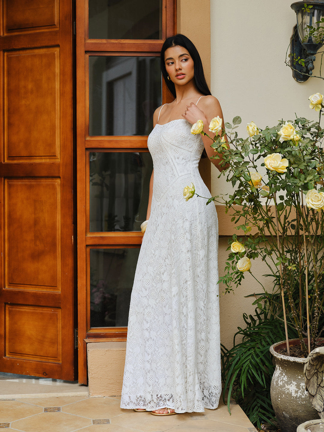 Lace Spaghetti Strap Dress  Liora Lane Boutique Dresses
