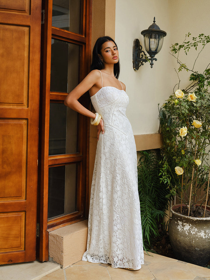 Lace Spaghetti Strap Dress  Liora Lane Boutique Dresses