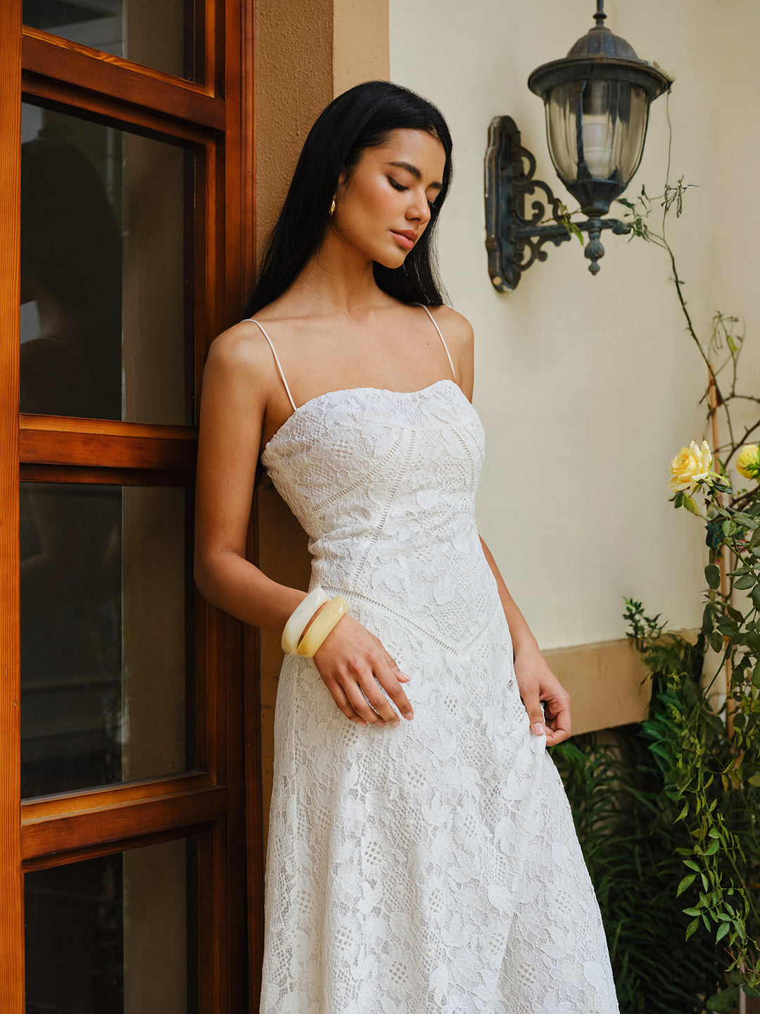 Lace Spaghetti Strap Dress  Liora Lane Boutique Dresses