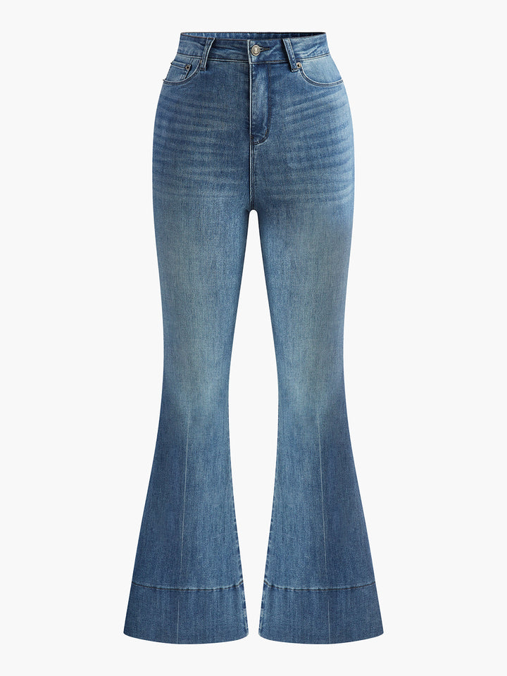 Washed Slim Draped Denim Pants  Liora Lane Boutique Jeans
