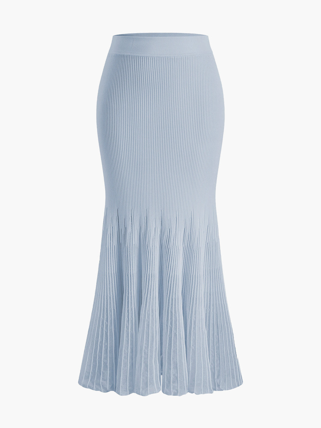 Mesh Panel Pleated Skirt  Liora Lane Boutique Sweater Skirts Blue / XL 58.00