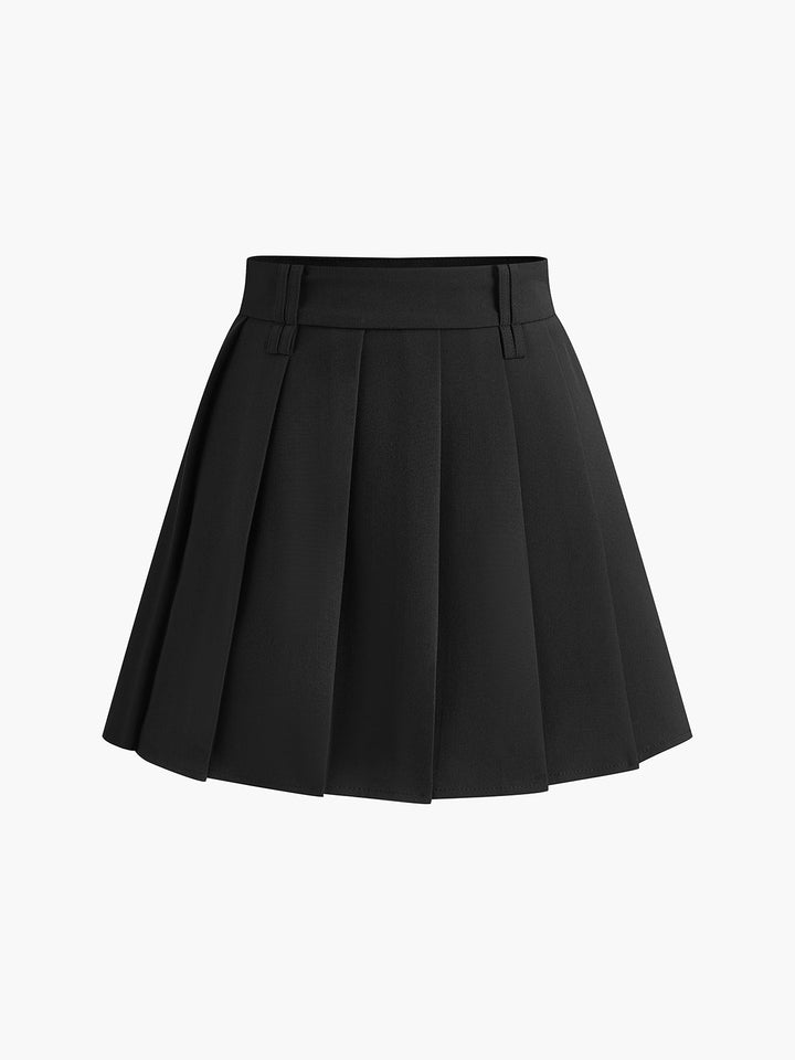 Pleated Mini Skirt Without Belt  Liora Lane Boutique Skirts