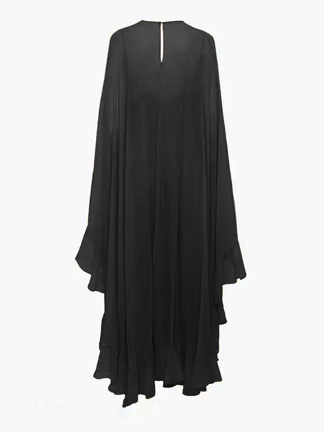 Semi-Sheer Chiffon Layered Dress With Cloak  Liora Lane Boutique Dresses