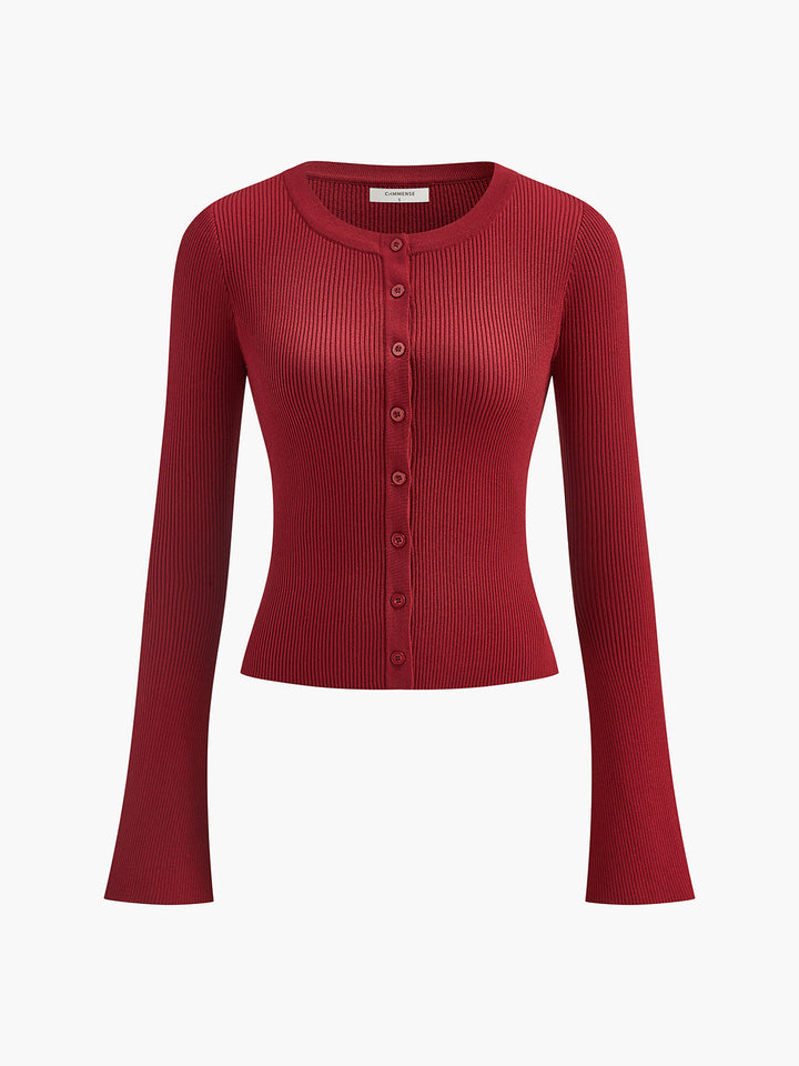 Ribbed Button Down Thin Cardigan  Liora Lane Boutique Cardigans