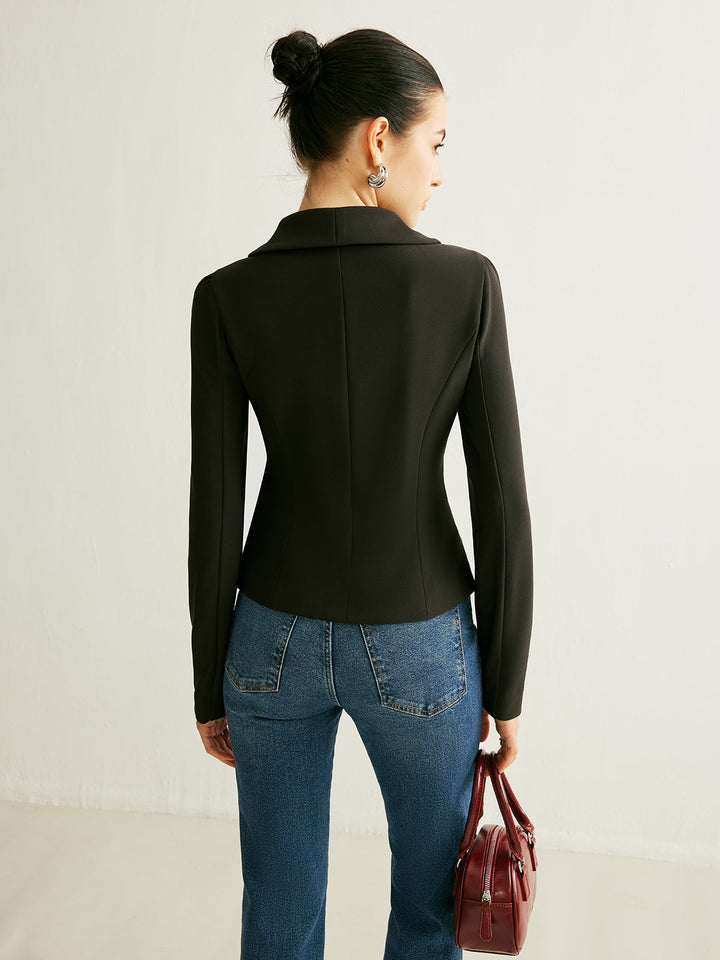 V-Neck Tie Front Blazer  Liora Lane Boutique Blazers