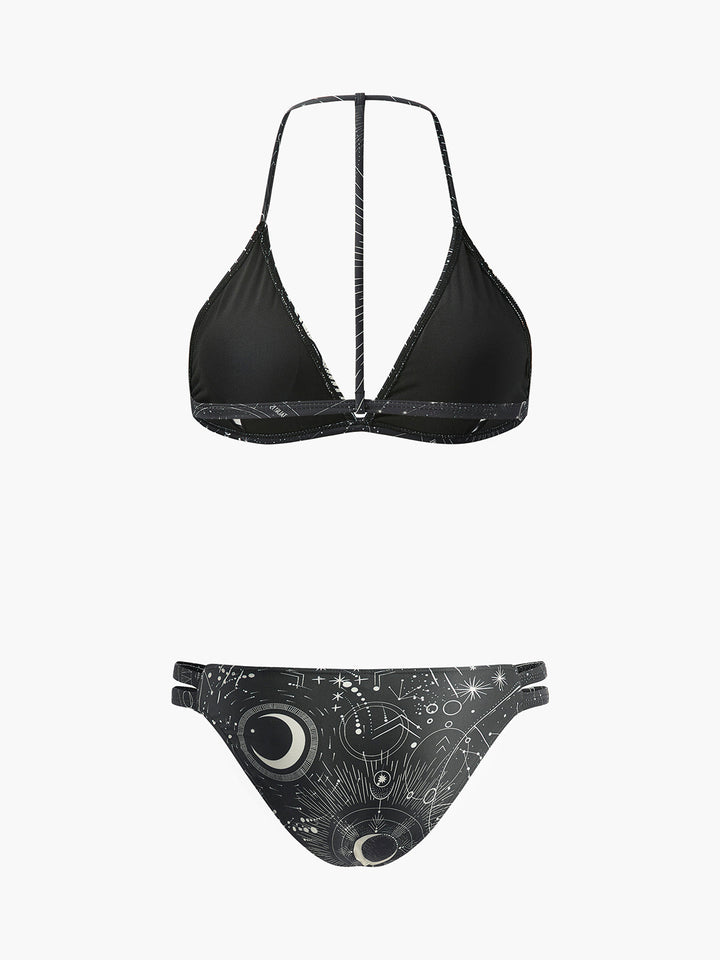 Astrology Print Halter Bikini Set  Liora Lane Boutique Bikini Sets