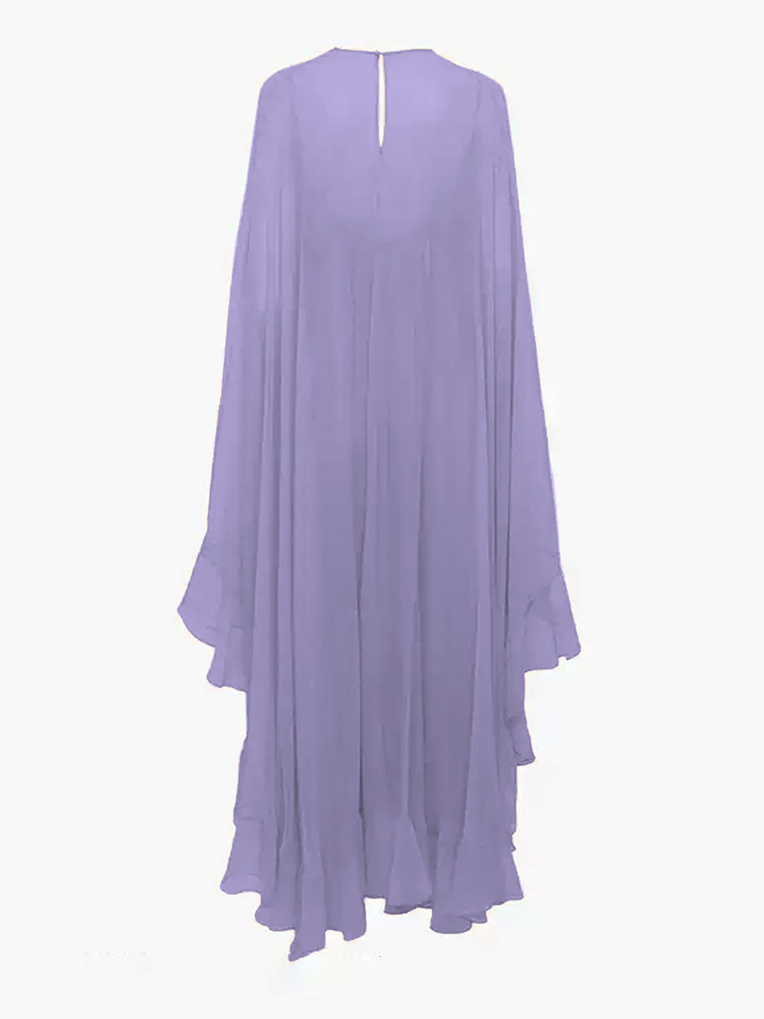 Semi-Sheer Chiffon Layered Dress With Cloak  Liora Lane Boutique Dresses