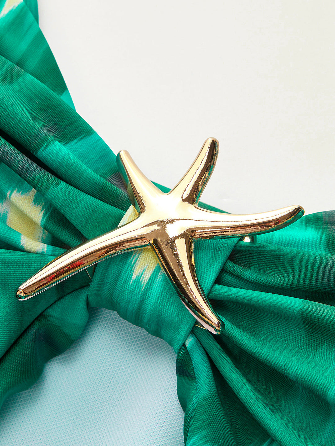 Starfish Detail Wrap One-Piece Swimsuit  Liora Lane Boutique One-Pieces