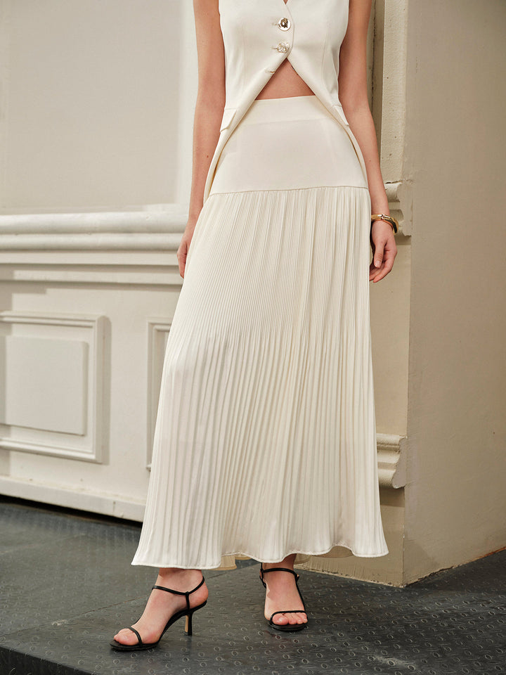 Mid-Waist Pleated Skirt  Liora Lane Boutique Skirts