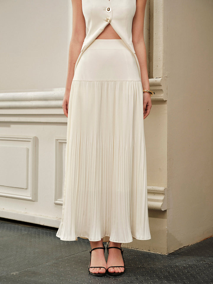 Mid-Waist Pleated Skirt  Liora Lane Boutique Skirts