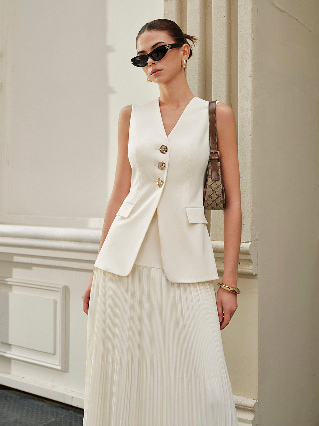 Mid-Waist Pleated Skirt  Liora Lane Boutique Skirts
