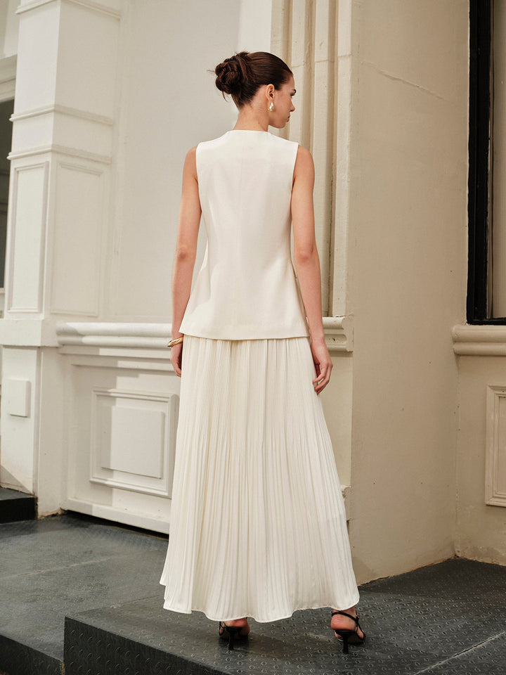 Mid-Waist Pleated Skirt  Liora Lane Boutique Skirts