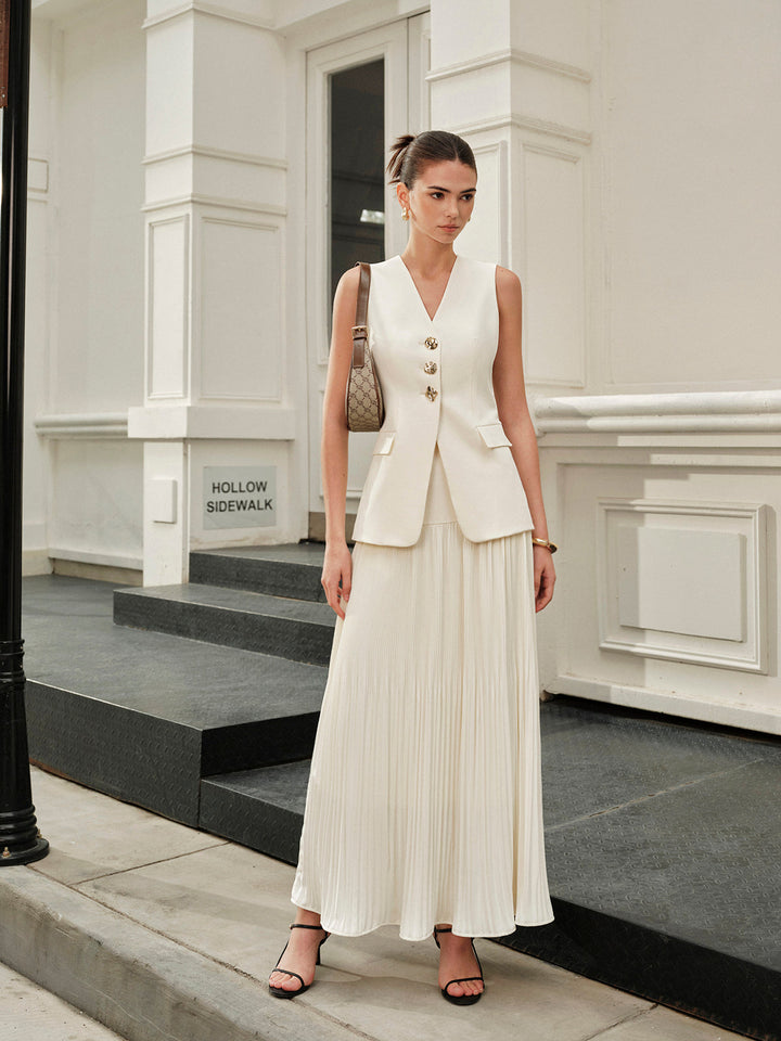 Mid-Waist Pleated Skirt  Liora Lane Boutique Skirts