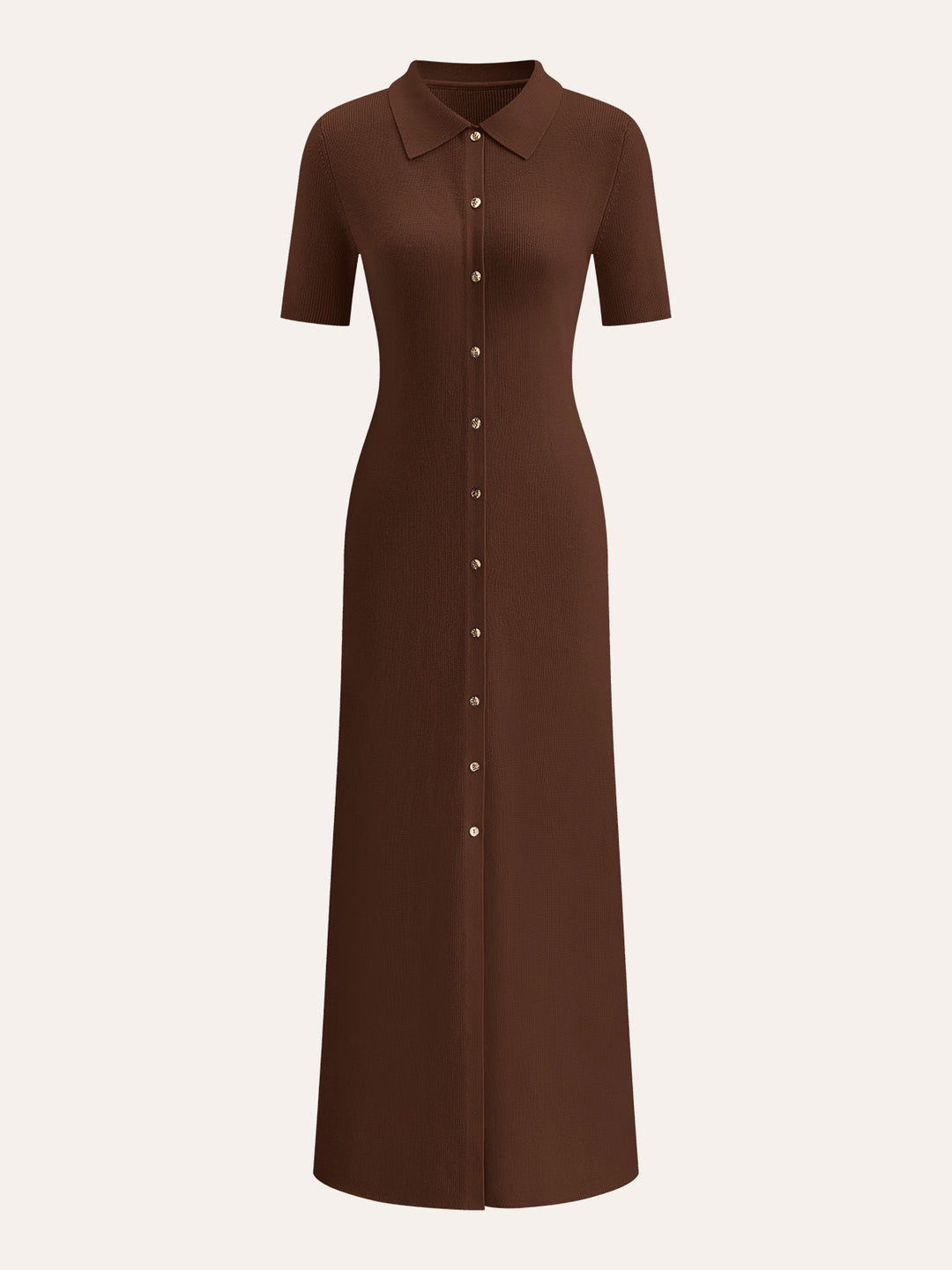 Metal Button Collar Midi Dress  Liora Lane Boutique Knit Dresses