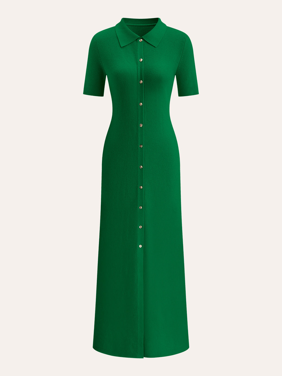 Metal Button Collar Midi Dress  Liora Lane Boutique Knit Dresses