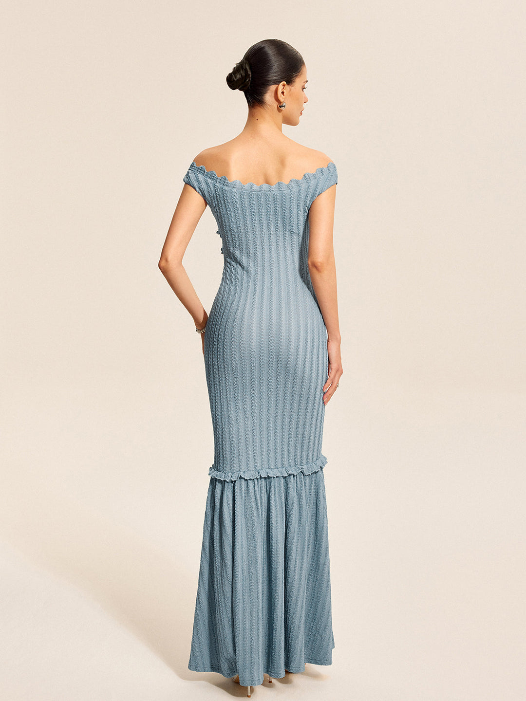 Off-Shoulder Ruffle Detail Dress  Liora Lane Boutique Dresses