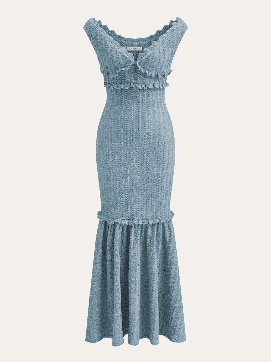 Off-Shoulder Ruffle Detail Dress  Liora Lane Boutique Dresses