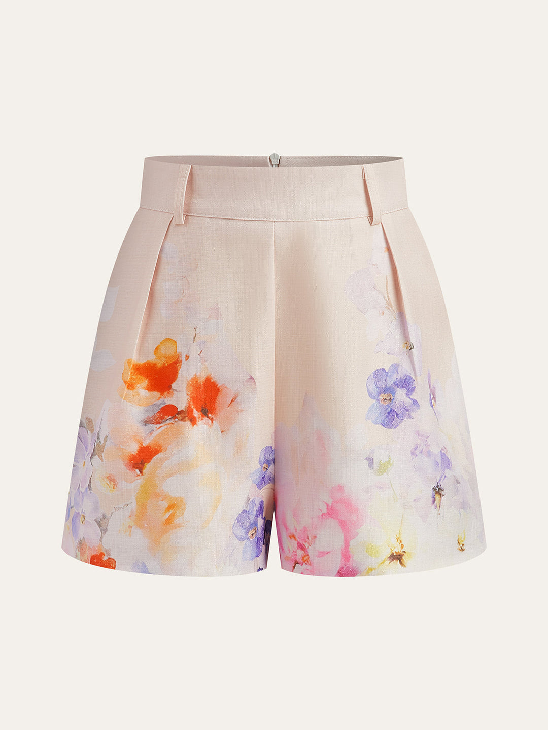 Watercolor Floral Belted Shorts Set  Liora Lane Boutique Short Sets