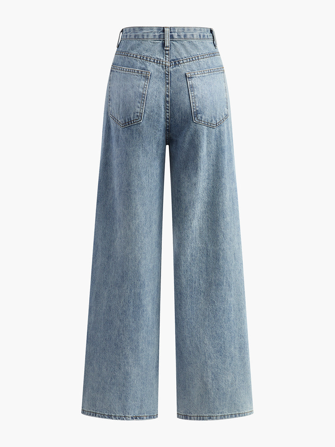 Asymmetric Waist Wide-Leg Jeans  Liora Lane Boutique Pants