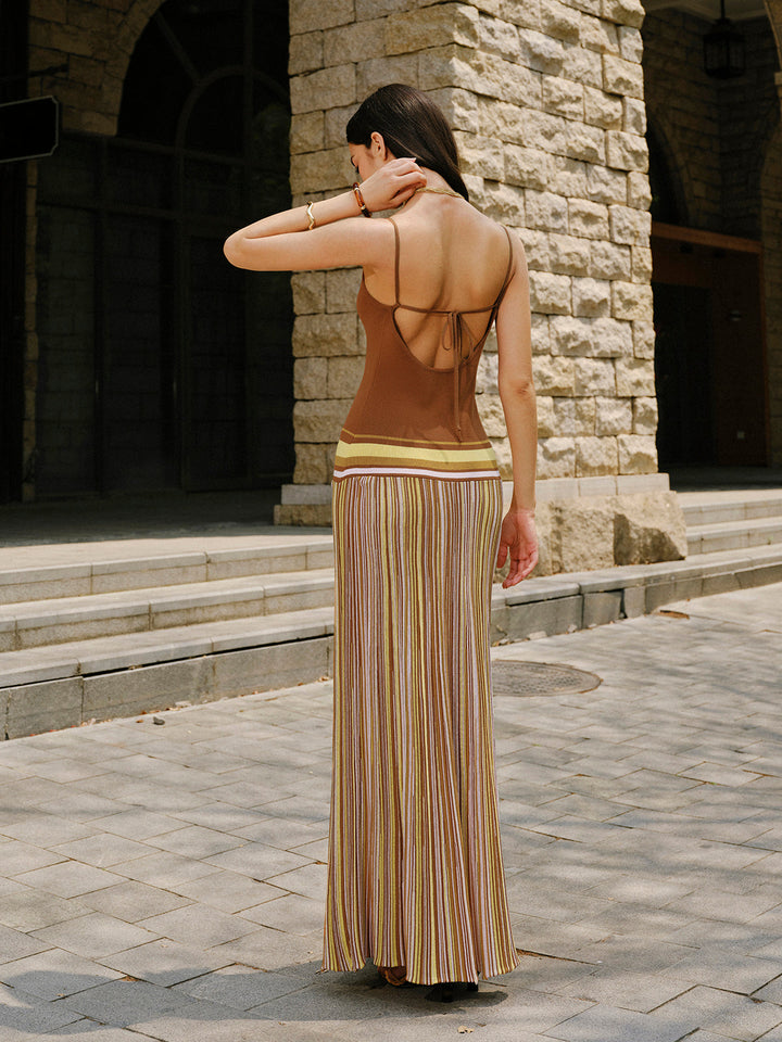 Striped Knit Cami Dress  Liora Lane Boutique Sweater Dresses