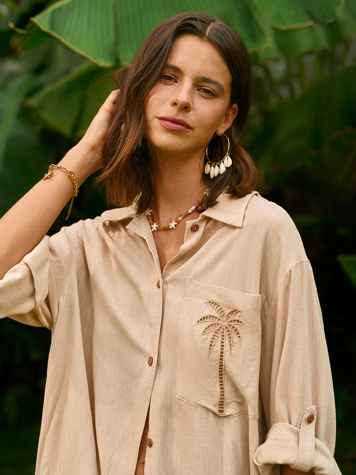 Embroidered Detail Shorts Set  Liora Lane Boutique Short Sets