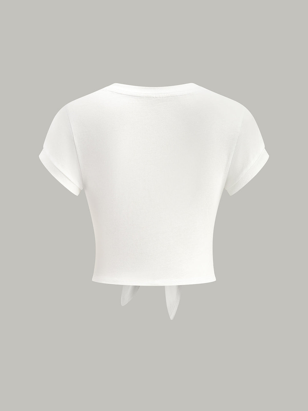 Knot Front V-Neck T-Shirt  Liora Lane Boutique T-Shirts