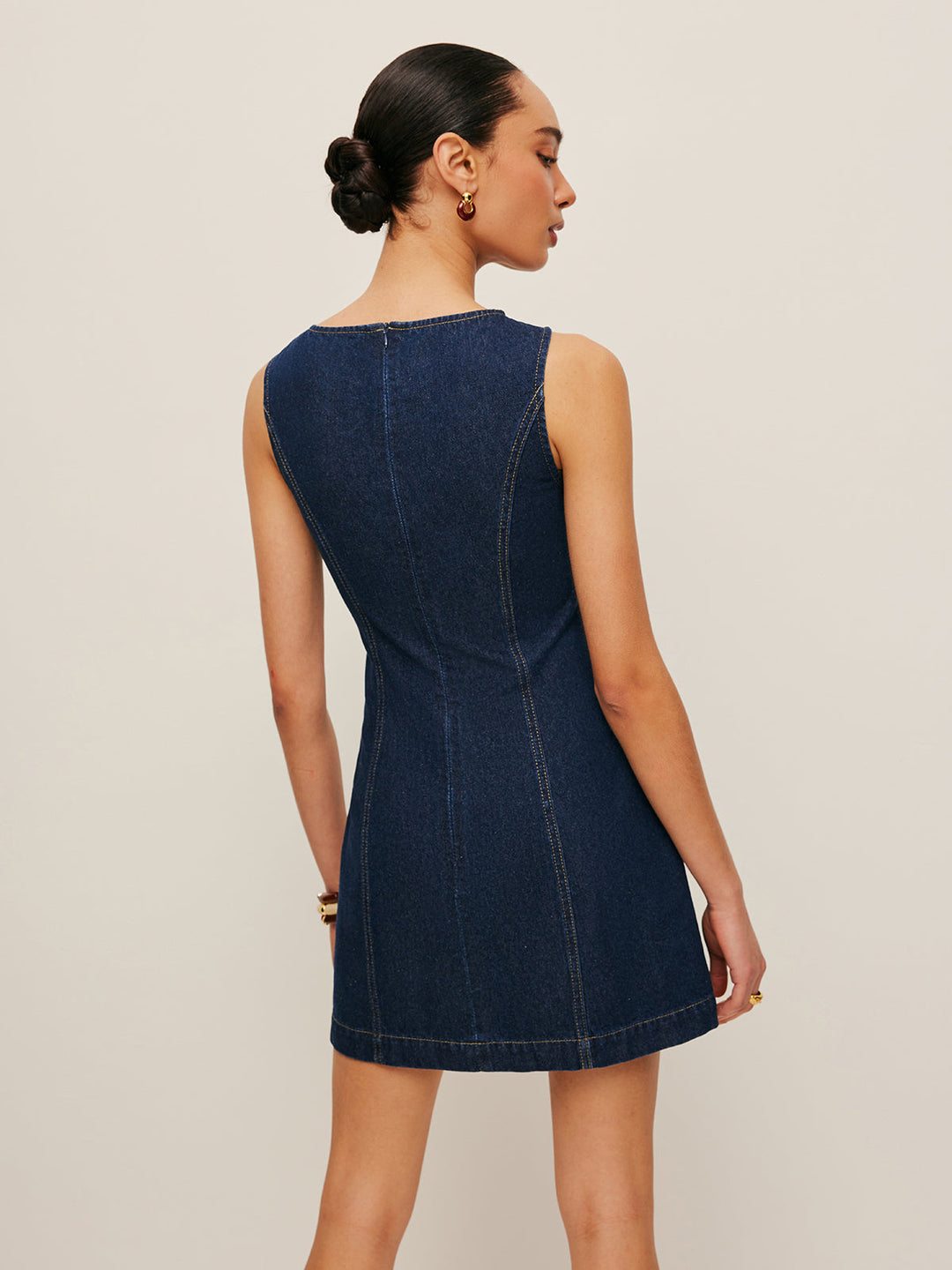 Sleeveless Denim Dress  Liora Lane Boutique Dresses