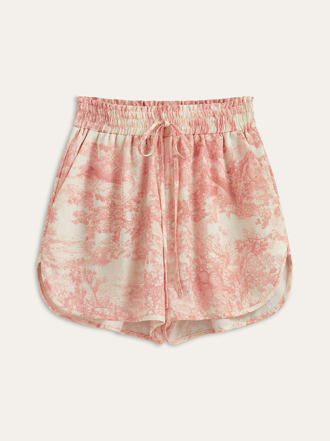 Printed Contrast Trim Shorts Sets  Liora Lane Boutique Short Sets