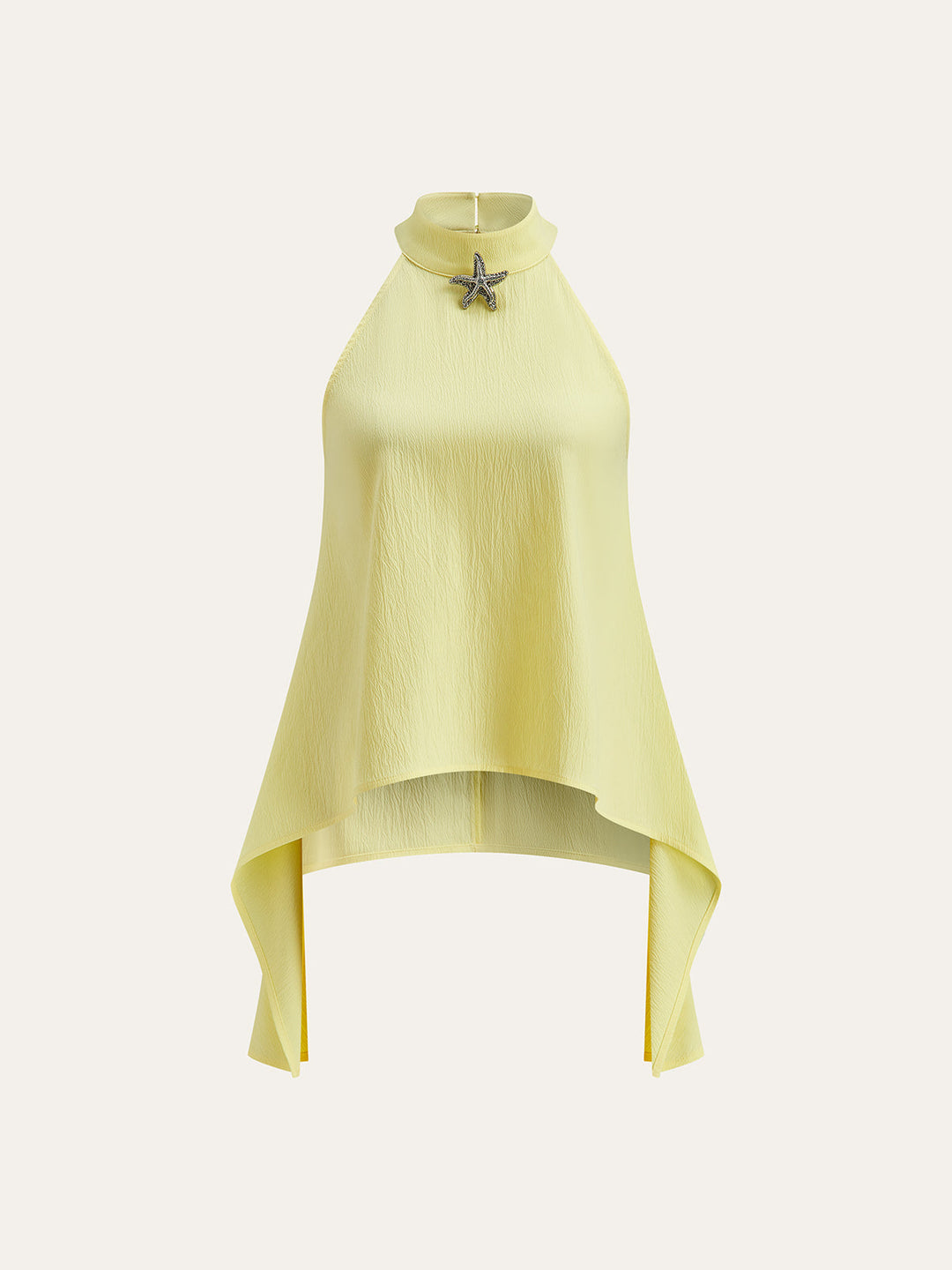 Halter Neck Asymmetric Hem Shorts Set  Liora Lane Boutique Short Sets