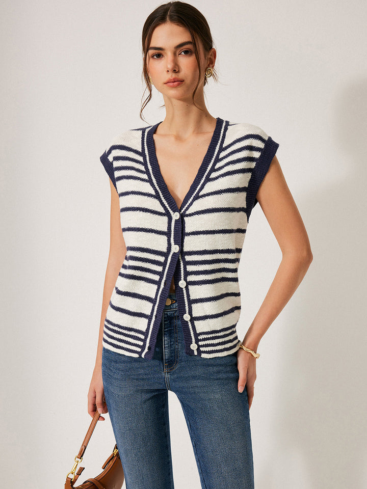 Striped Knit Cardigan  Liora Lane Boutique Cardigans