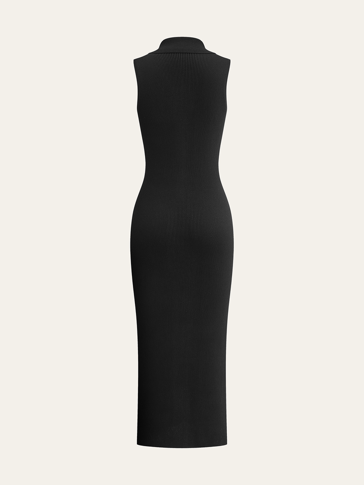 Ribbed Knit Button-Down Midi Dress  Liora Lane Boutique Sweater Dresses