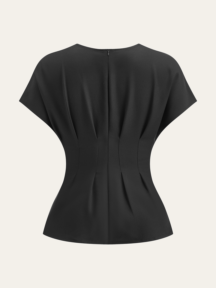 Pleated Waist Top  Liora Lane Boutique T-Shirts