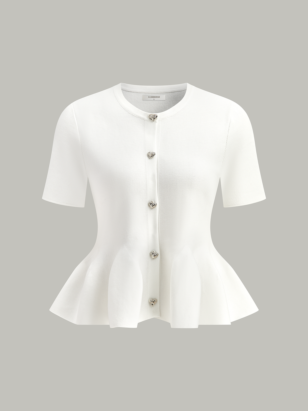 Short-Sleeved Peplum Cardigan  Liora Lane Boutique Cardigans