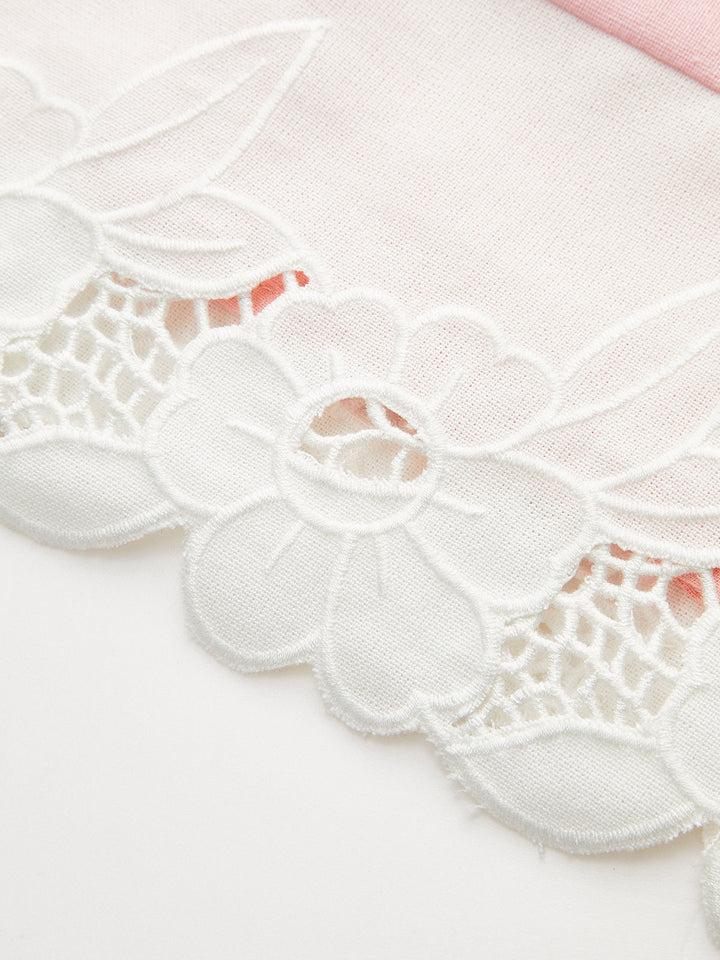 Linen & Cotton Embroidered Trim Mini Dress  Liora Lane Boutique Dresses