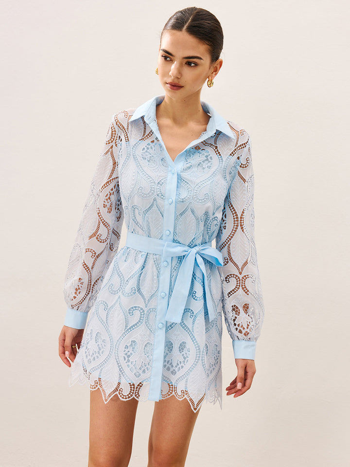 2 in 1 Sheer Lace Mini Dress  Liora Lane Boutique Dresses