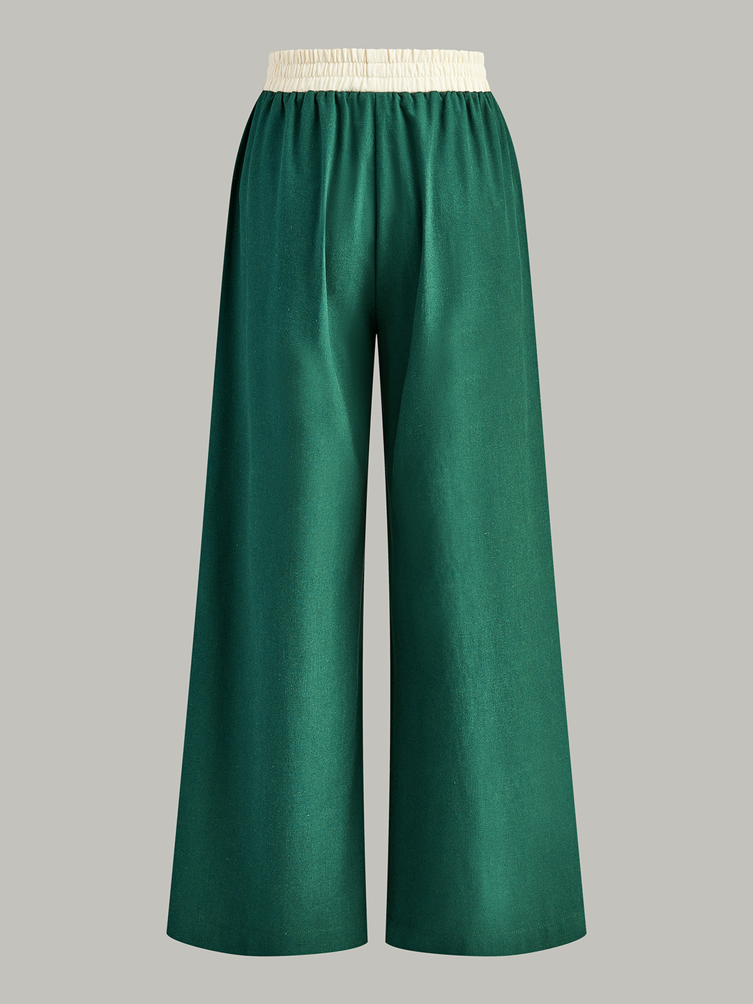 Contrast Trim Crop Top and Wide-Leg Pants Set  Liora Lane Boutique Pant Sets