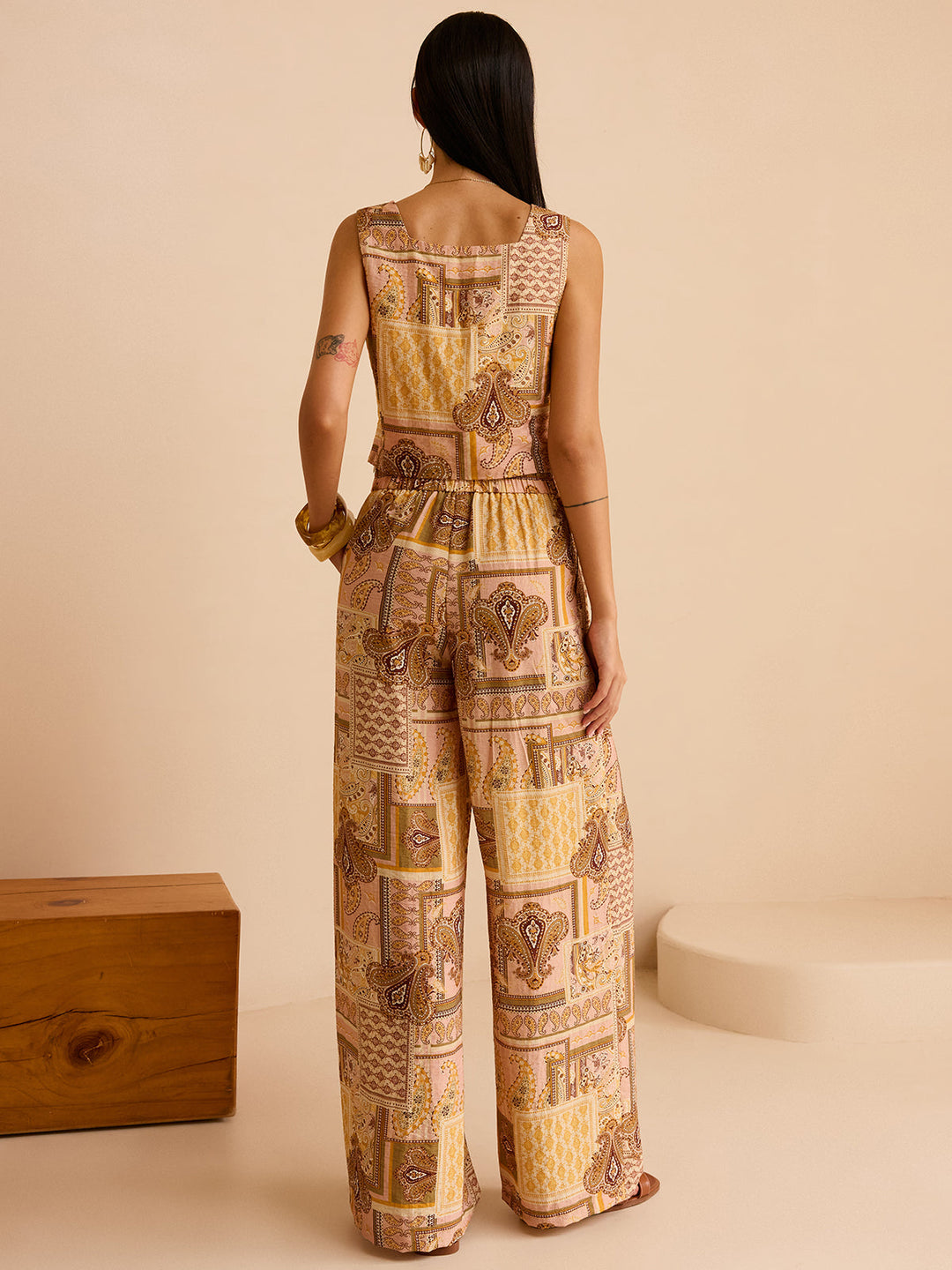 Ethnic Print Pants Set  Liora Lane Boutique Pant Sets