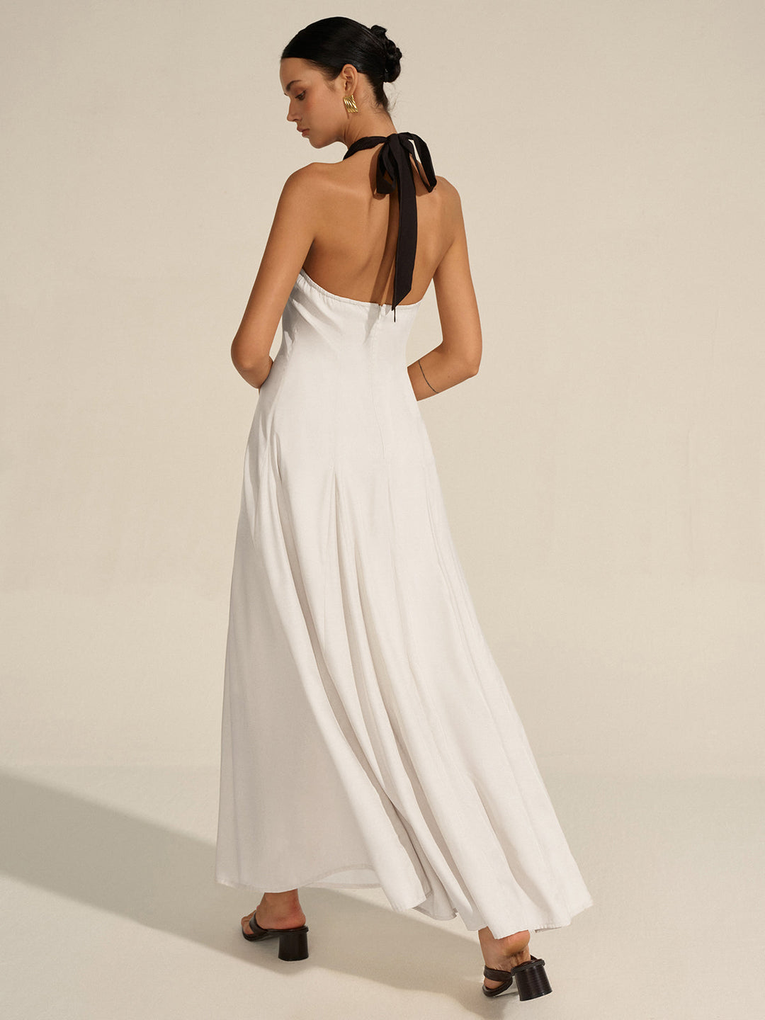 Halter Neck Cut-Out Maxi Dress  Liora Lane Boutique Dresses