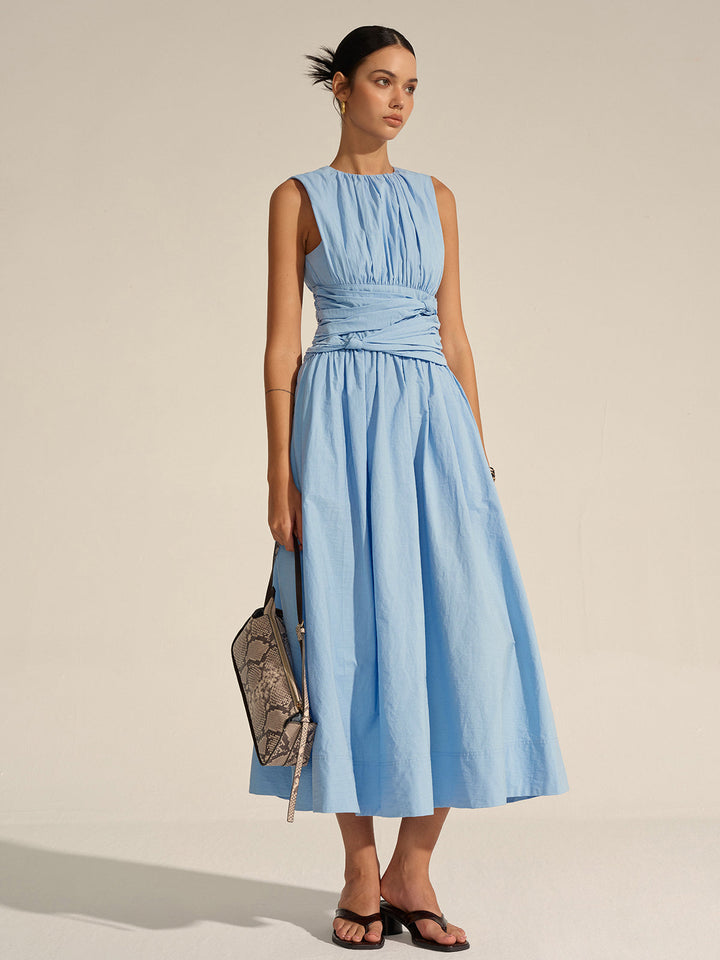 Ruched Waist Maxi Dress  Liora Lane Boutique Dresses