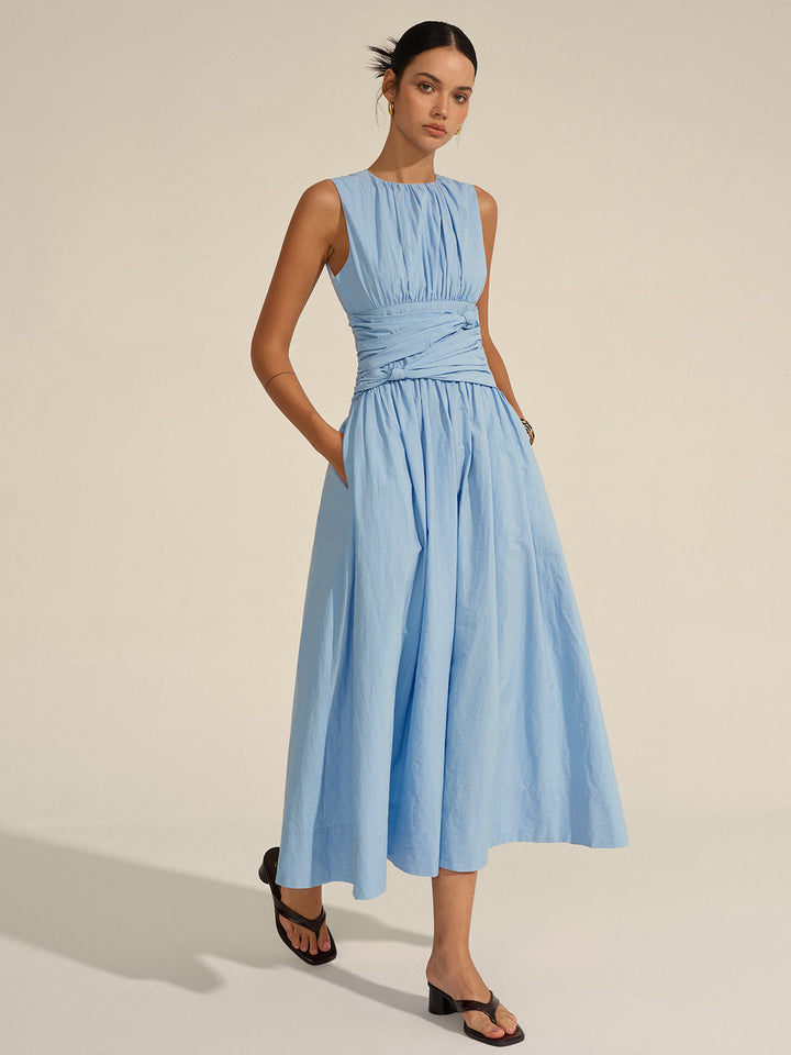 Ruched Waist Maxi Dress  Liora Lane Boutique Dresses