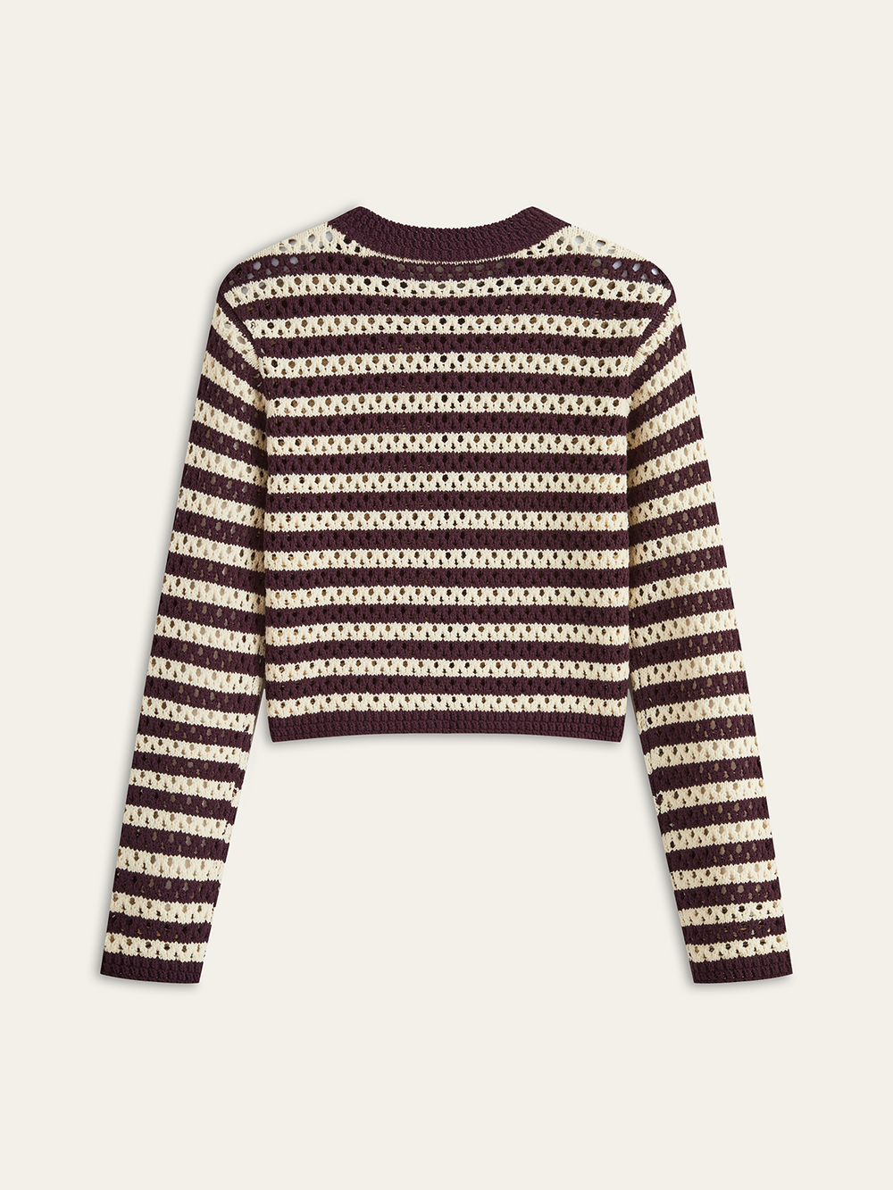 Striped Crochet Knit Cardigan  Liora Lane Boutique Cardigans