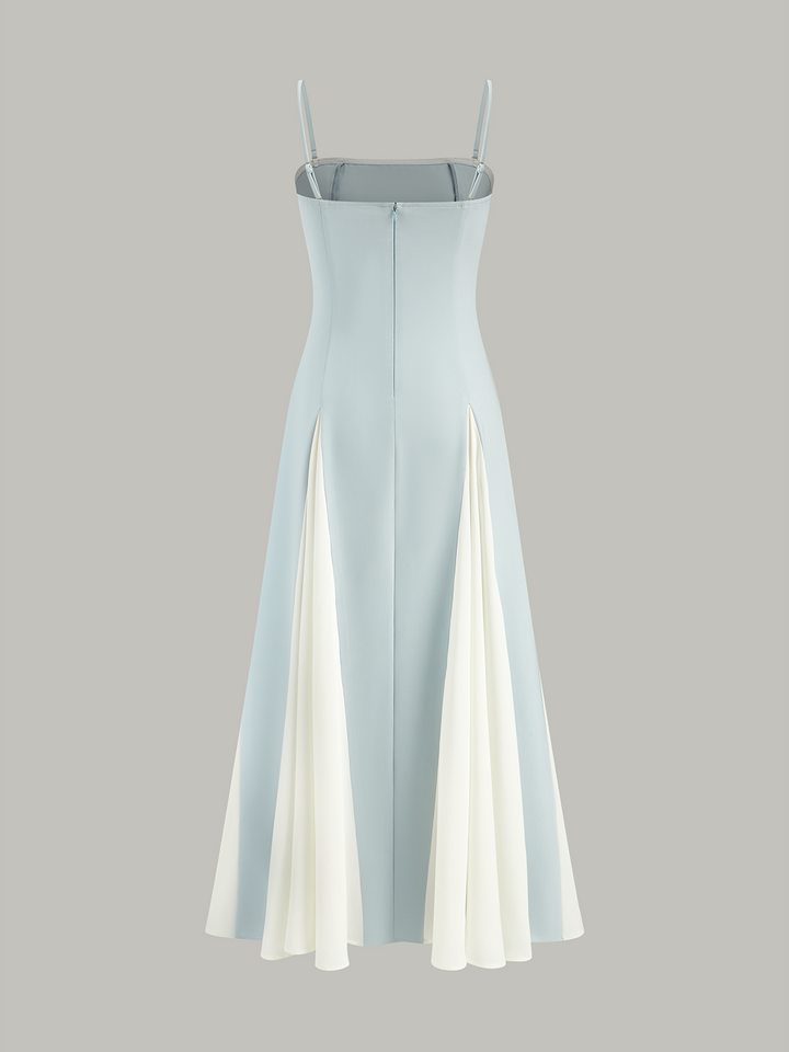 Color Block Detachable Strap Maxi Dress  Liora Lane Boutique Dresses