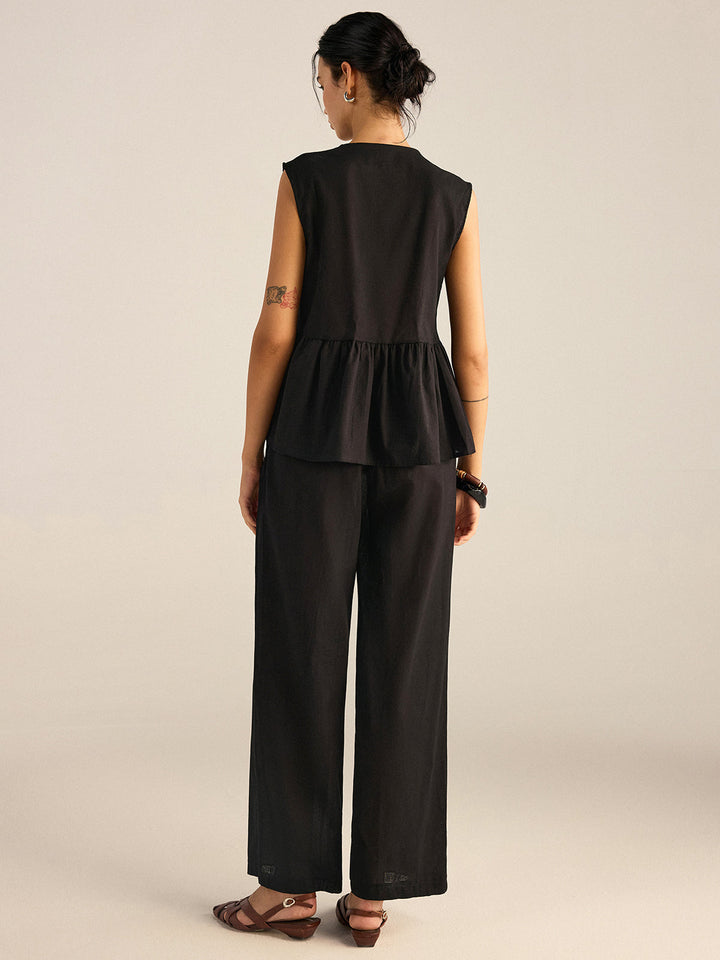 Ruffled Vest Pants Set  Liora Lane Boutique Pant Sets