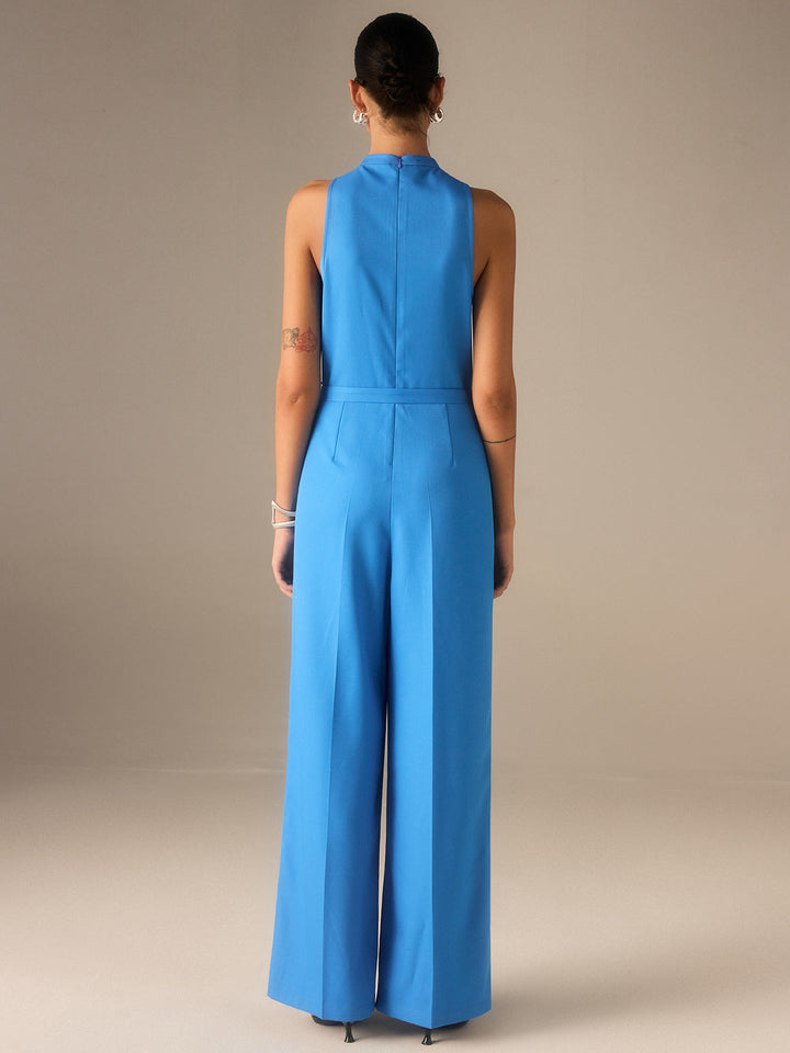 Sleeveless Belted Twist Jumpsuit  Liora Lane Boutique Bodysuits