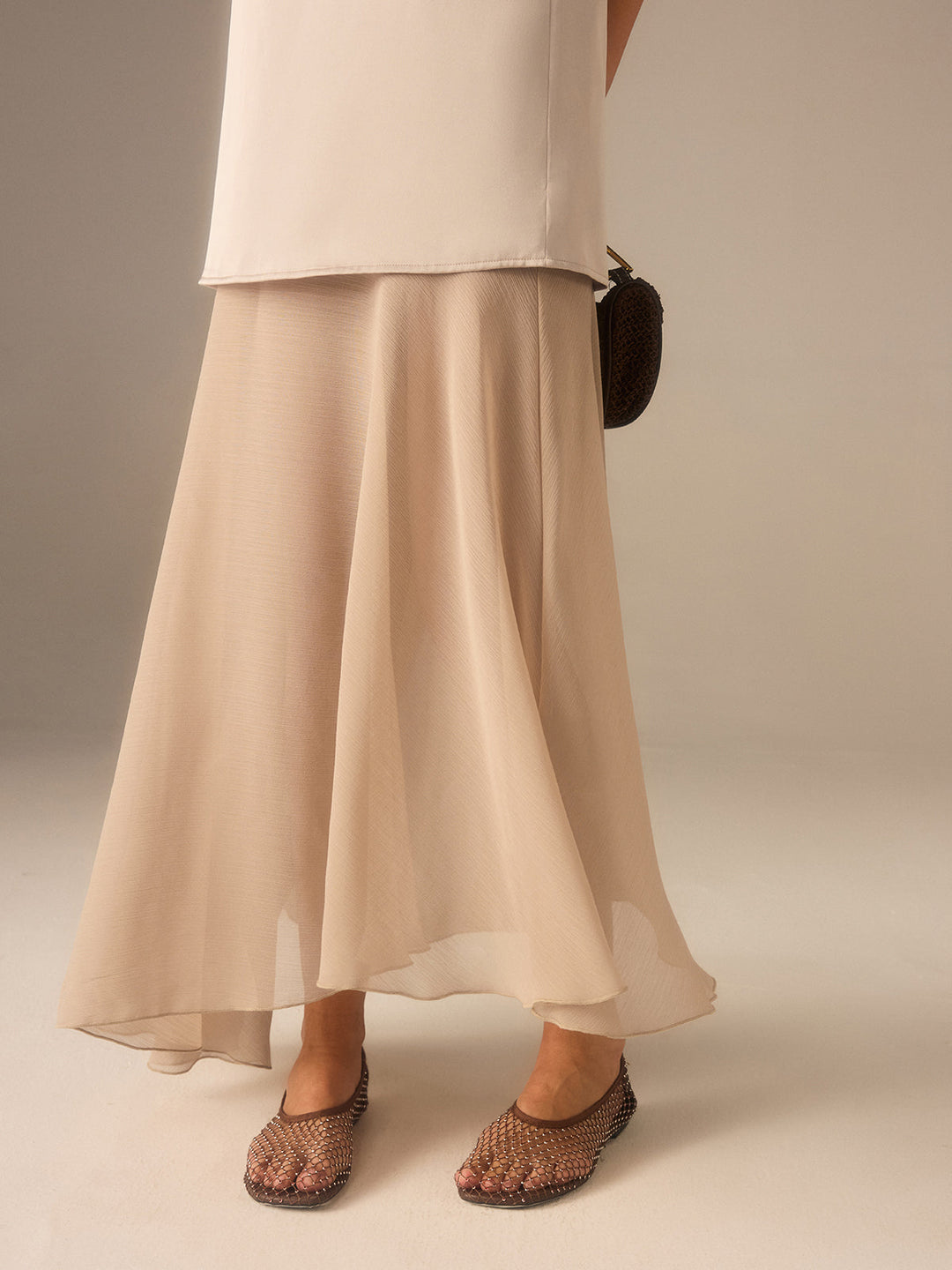 2 in 1 Semi-Sheer Chiffon Cami Maxi Dress  Liora Lane Boutique Dresses