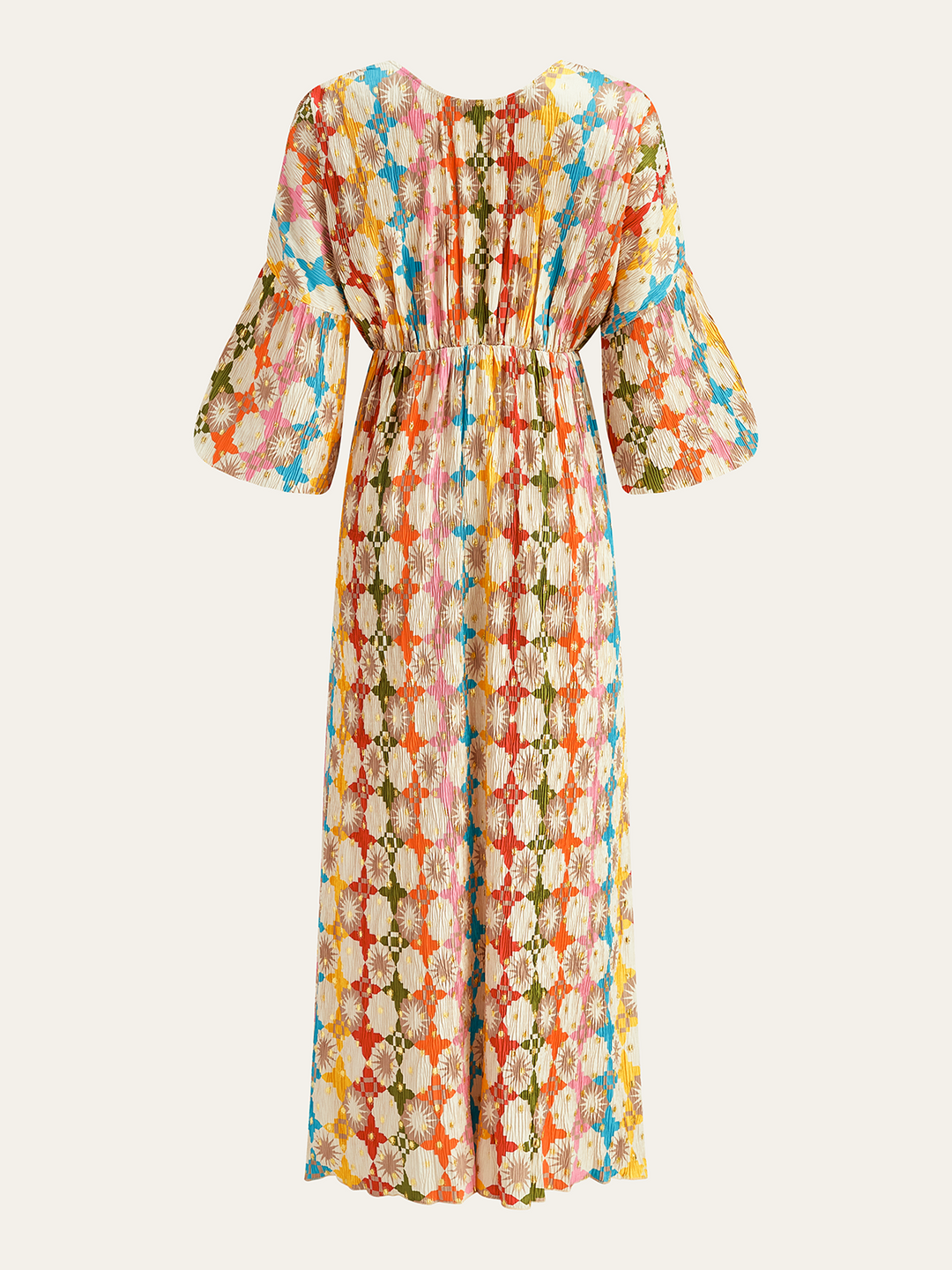 Jacquard Print V-Neck Dress  Liora Lane Boutique Dresses