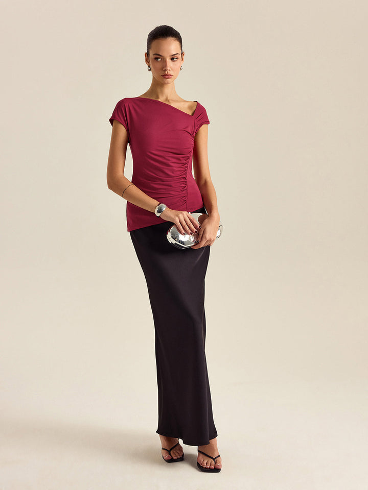Asymmetrical Design Top  Liora Lane Boutique T-Shirts