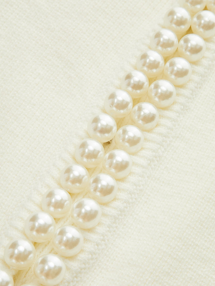 Pearl Decor Cap Sleeve Cardigan  Liora Lane Boutique Cardigans