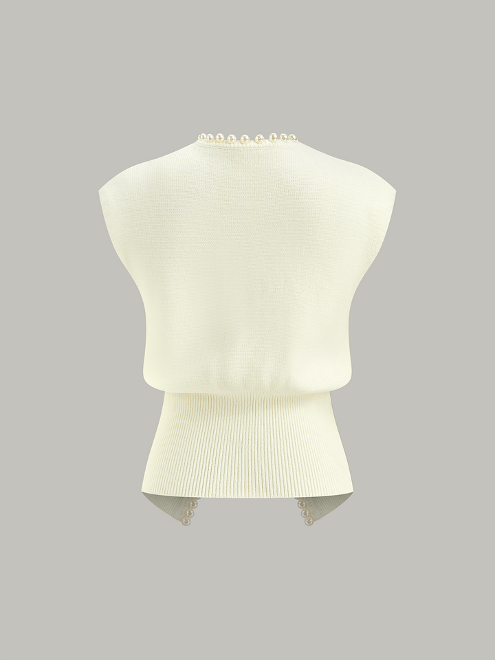 Pearl Decor Cap Sleeve Cardigan  Liora Lane Boutique Cardigans